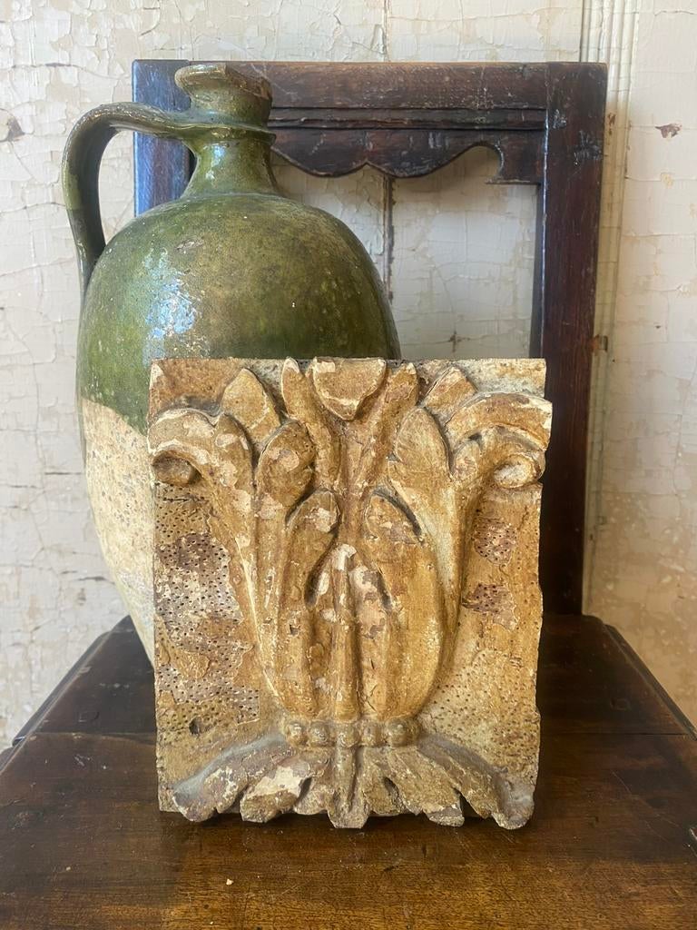18e eeuws verguld hout ornament, Ophalen of Verzenden