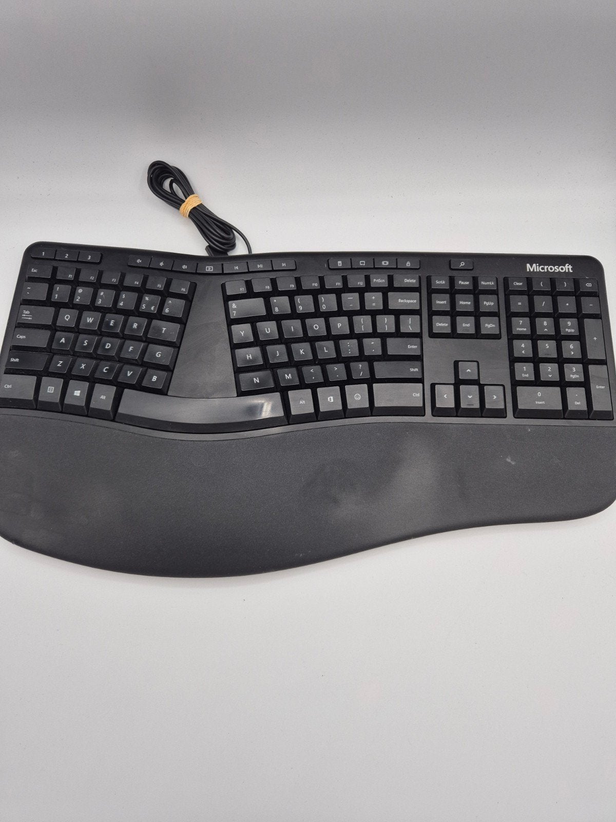 Microsoft Ergonomisch Toetsenbord - Bedraad QWERTY, Computers en Software, Gebruikt, Ophalen of Verzenden, Microsoft Corporation