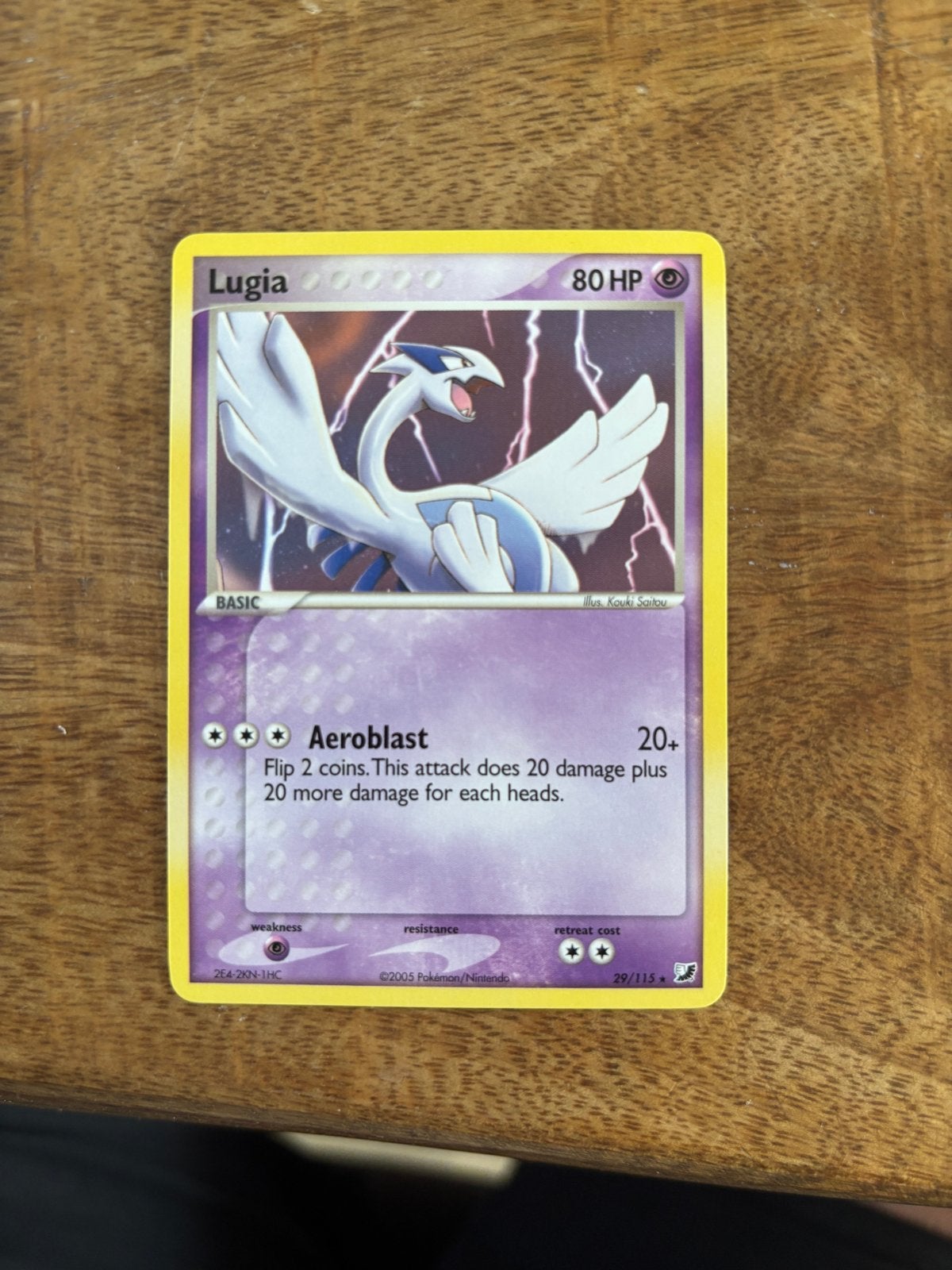 Lugia - Unseen Forces Pokémon Kaart, Ophalen of Verzenden, Gebruikt, Losse kaart