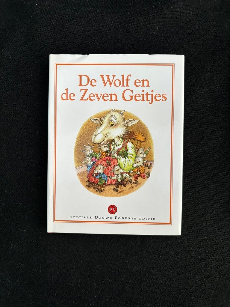 Douwe egberts de uitgave de wolf en de zeven geitjes boekje!, Fictie algemeen, Jongen of Meisje, Ophalen of Verzenden, Zo goed als nieuw
