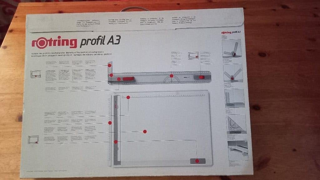 Rotring profile A3 tekenplaat, Ophalen of Verzenden, Zo goed als nieuw