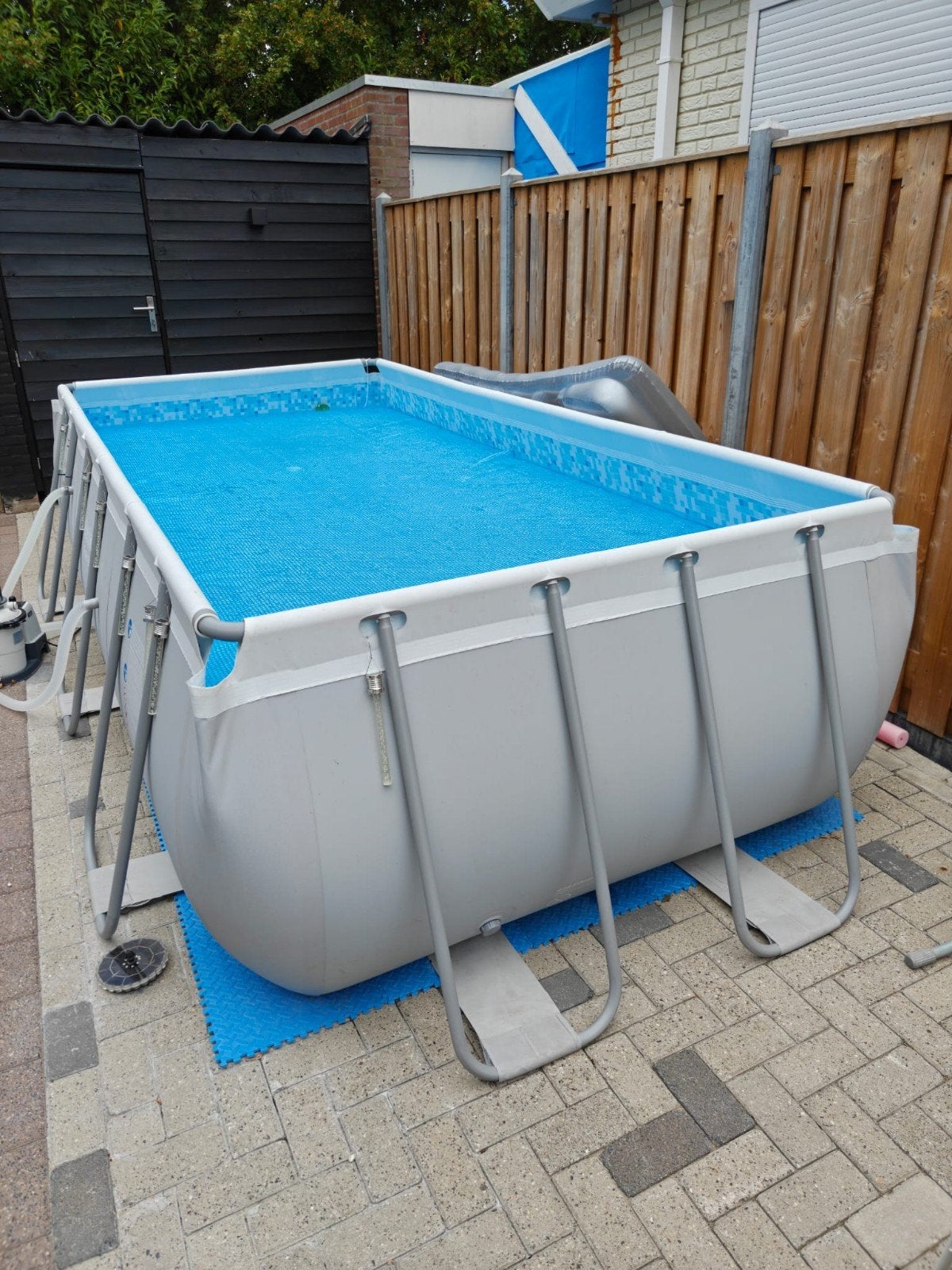 Intex Opzetzwembad 4.04m x 2.01m x 1.00m met zandfilterpomp, Ophalen, 200 tot 300 cm, 80 tot 120 cm, Rechthoekig
