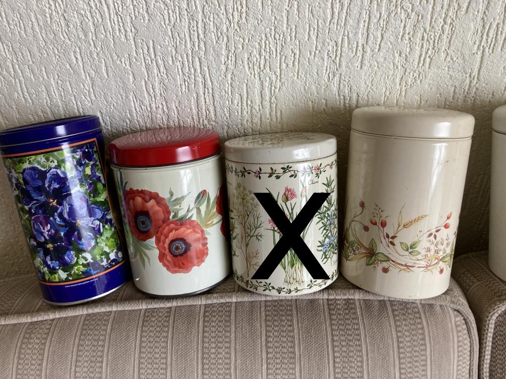 allerlei bussen voor koffie suiker beschuit koekjes, Ophalen of Verzenden, Gebruikt