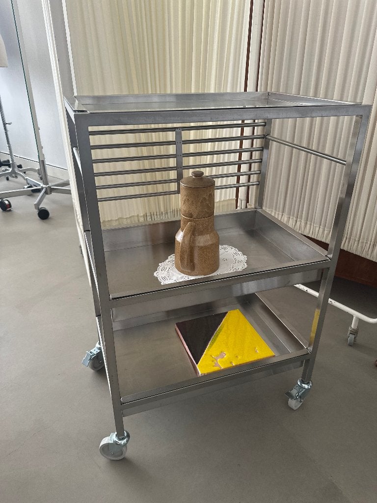KUNGSFORS Roltafel, roestvrij staal Keukentrolley, Ophalen, Gebruikt, IKEA, Metaal