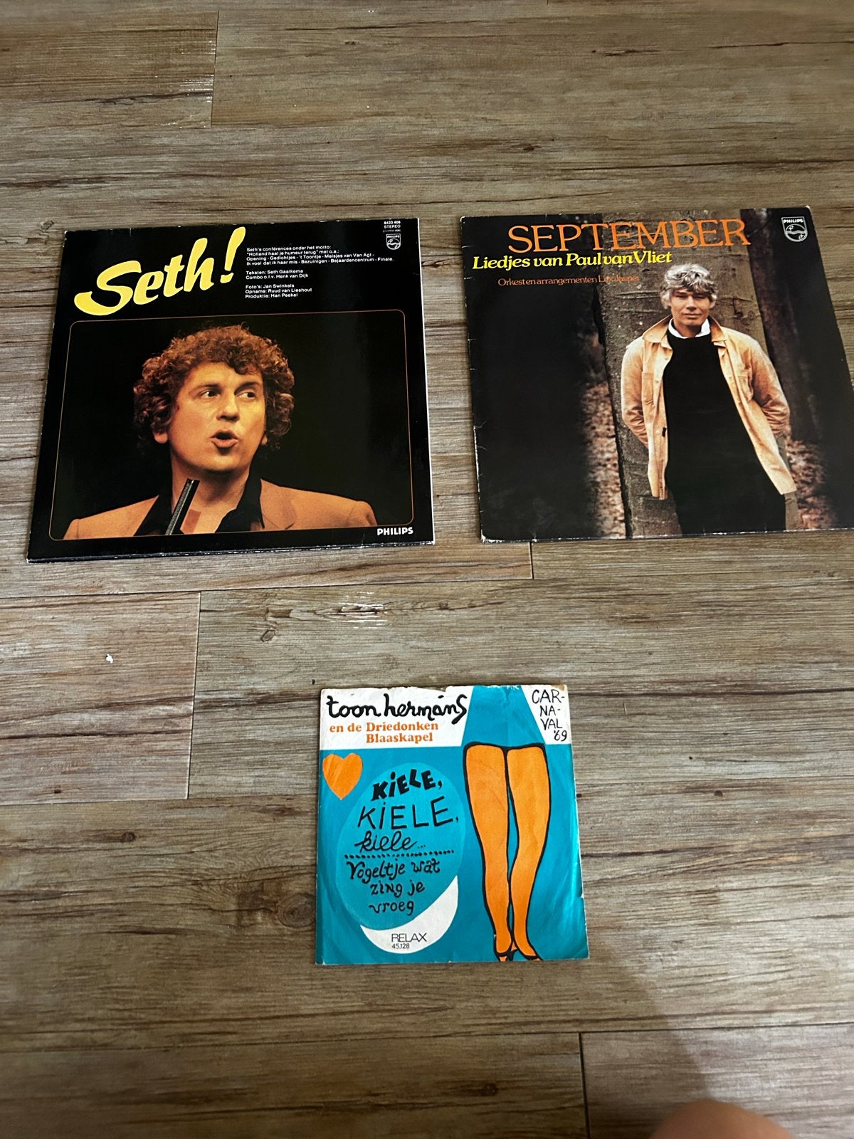 Vintage LP's: Seth!, September & Toon Hermans single, LP, Gebruikt, Pop, Ophalen of Verzenden