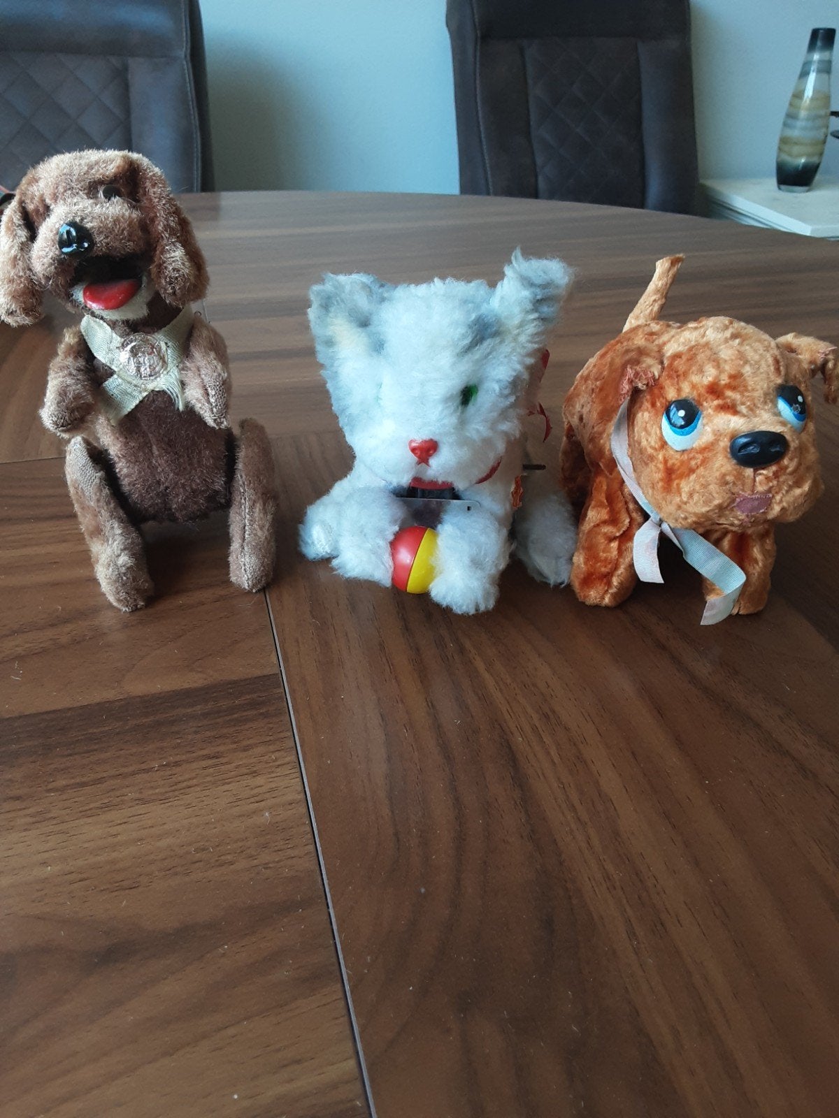 Set van 3 Opwindbaar Oud Speelgoed: Honden en Kat, Ophalen of Verzenden, Gebruikt, Jongen of Meisje