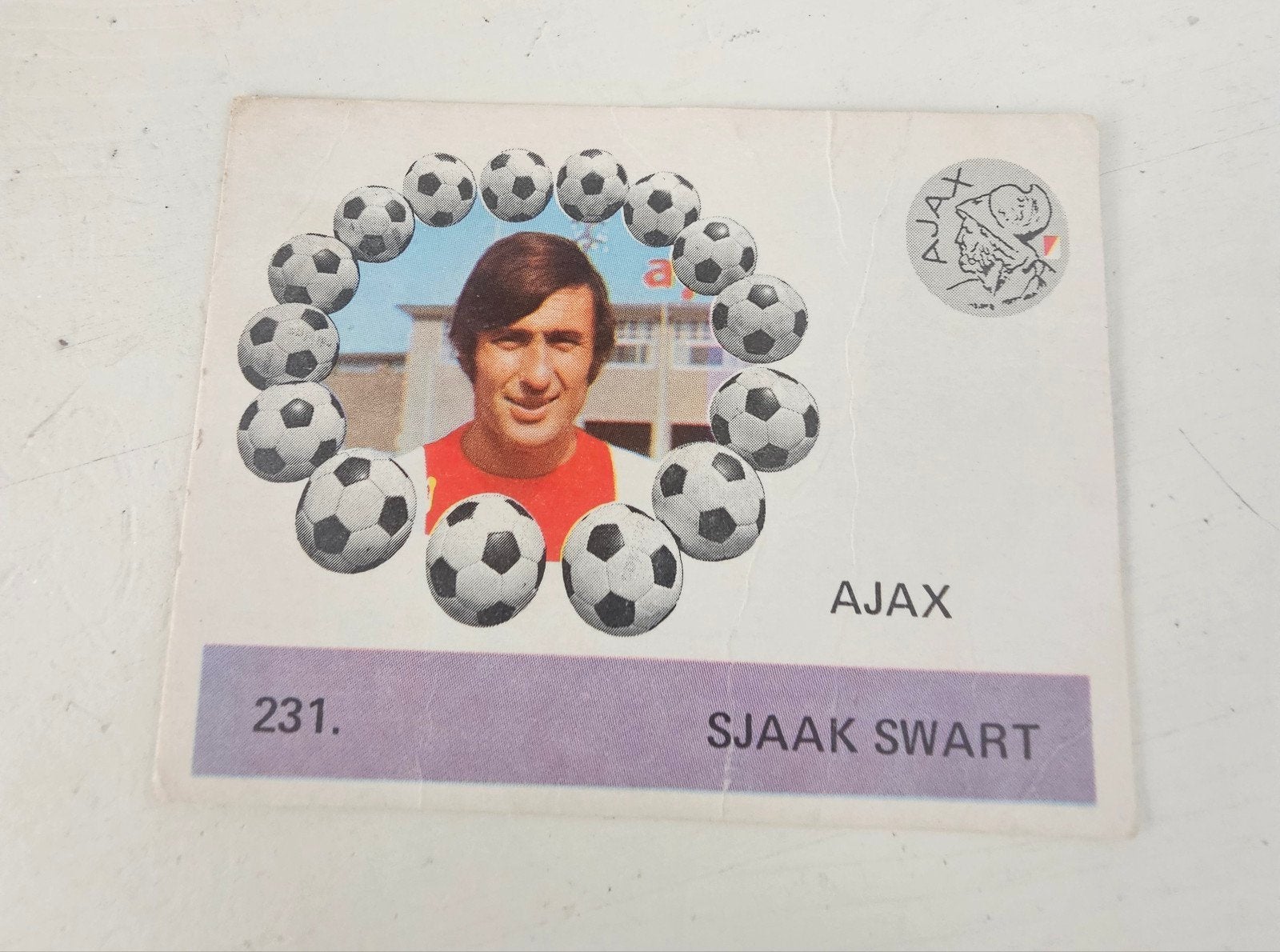 Monty" Sjaak Swart " Ajax, Ophalen of Verzenden, Zo goed als nieuw, Ajax, Poster, Plaatje of Sticker