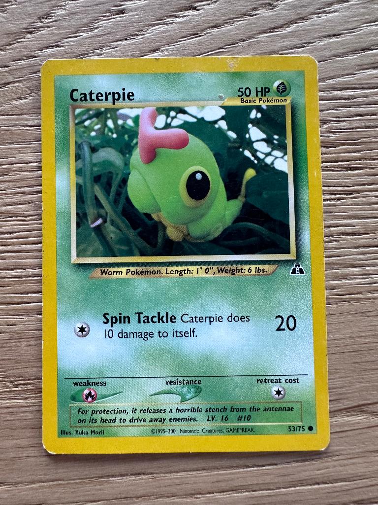 Caterpie, Ophalen of Verzenden, Gebruikt, Losse kaart