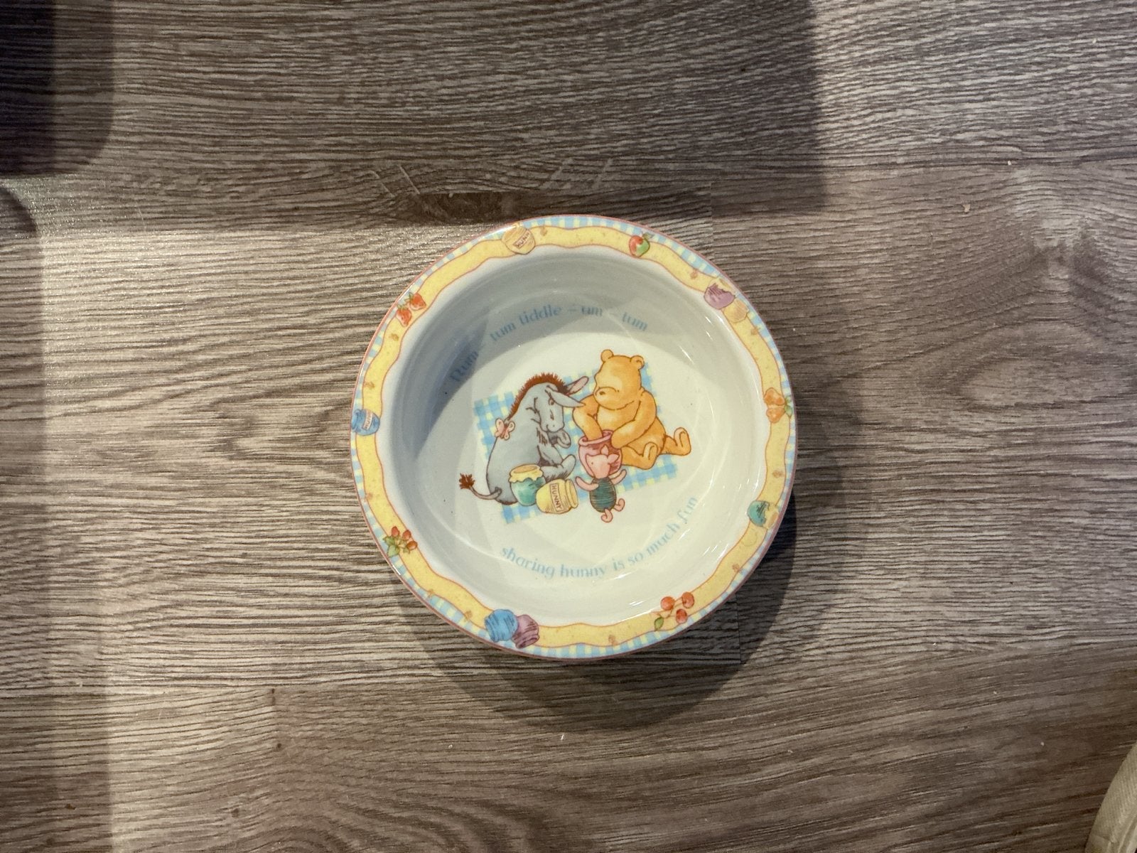 Vintage Winnie de Poeh Kom - Disney Servies, Verzenden, Zo goed als nieuw