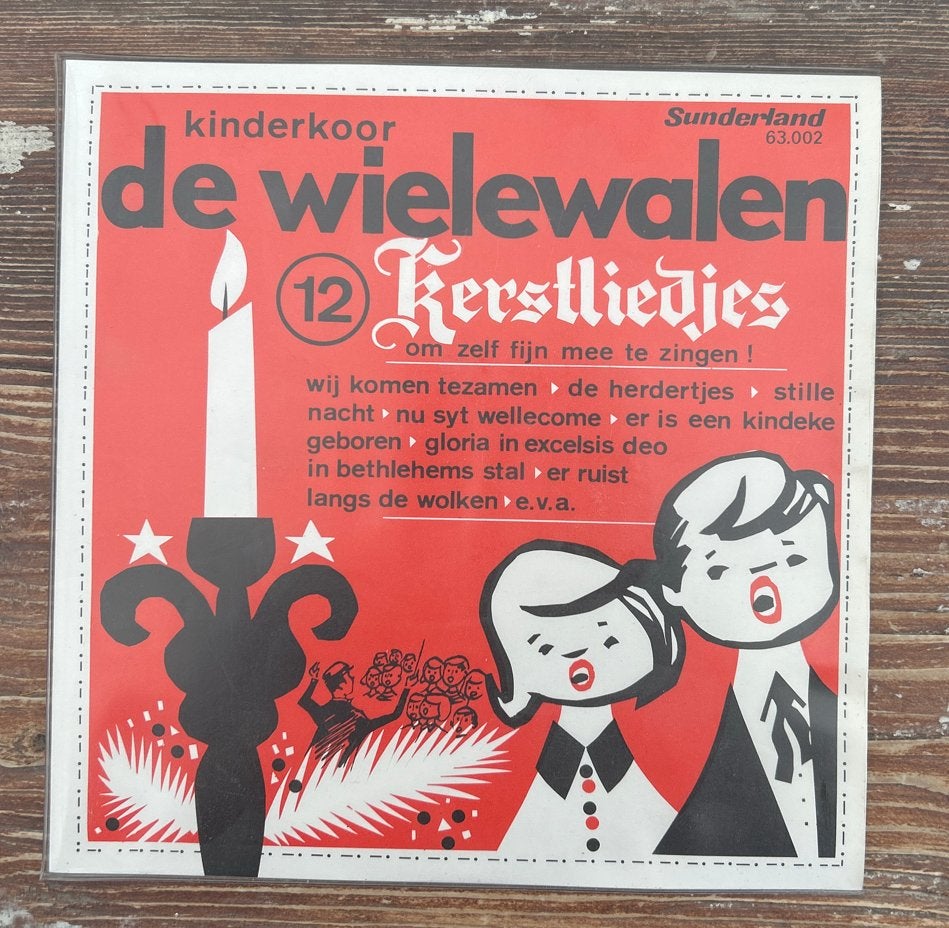 Kinderkoor De Wielewalen - 12 Kerstliedjes Single, Cd's en Dvd's, Vinyl Singles, Ophalen of Verzenden, Zo goed als nieuw, EP, Kinderen en Jeugd