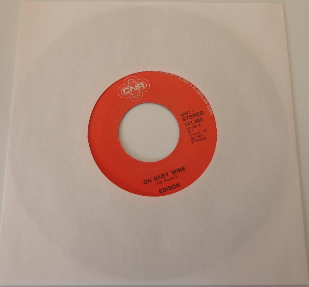 Edison > Oh Baby Mine, Cd's en Dvd's, Vinyl Singles, Gebruikt, 7 inch, Single, Ophalen of Verzenden