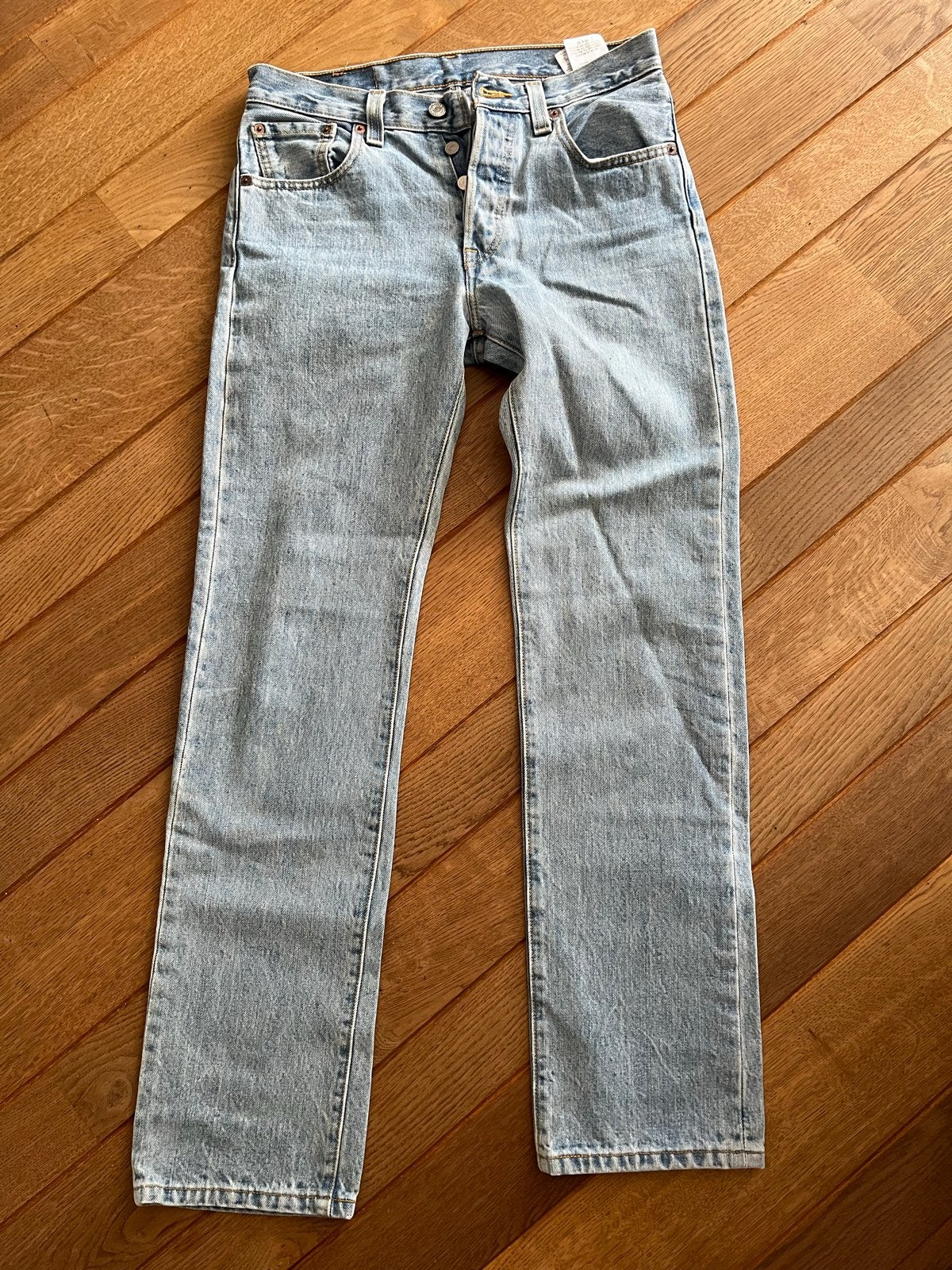 Levi's 501 Dames Jeans - W29 L32 Lichtblauw, Ophalen, Gedragen, Blauw, W28 - W29 (confectie 36)