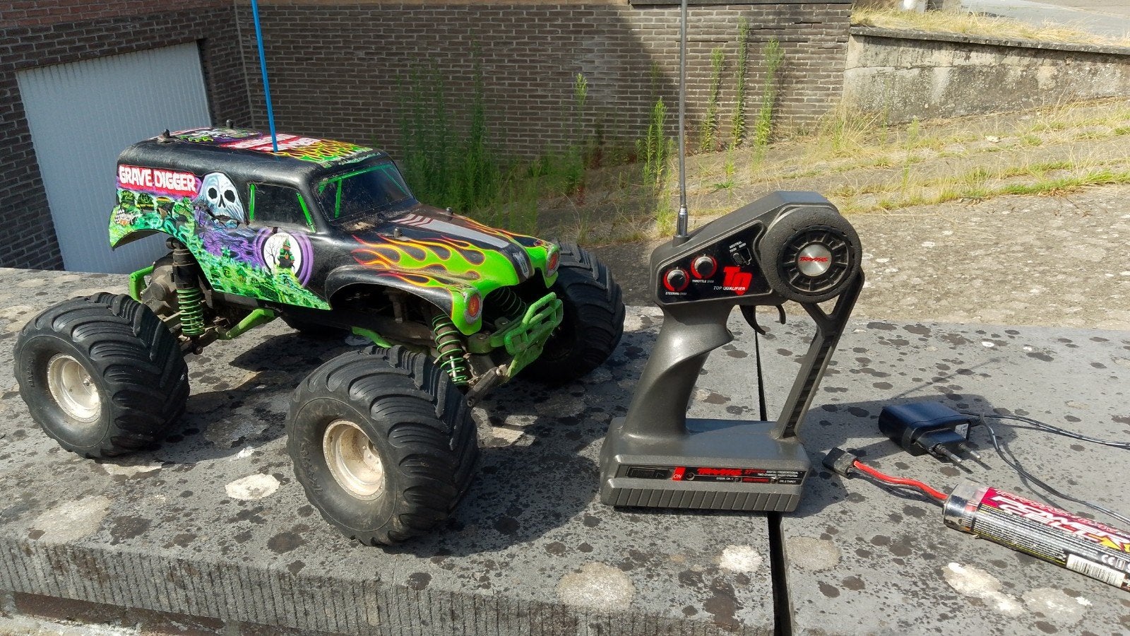 1:10 Traxxas Grave Digger, Hobby en Vrije tijd, Gebruikt, Auto offroad, Schaal 1:10, Ophalen