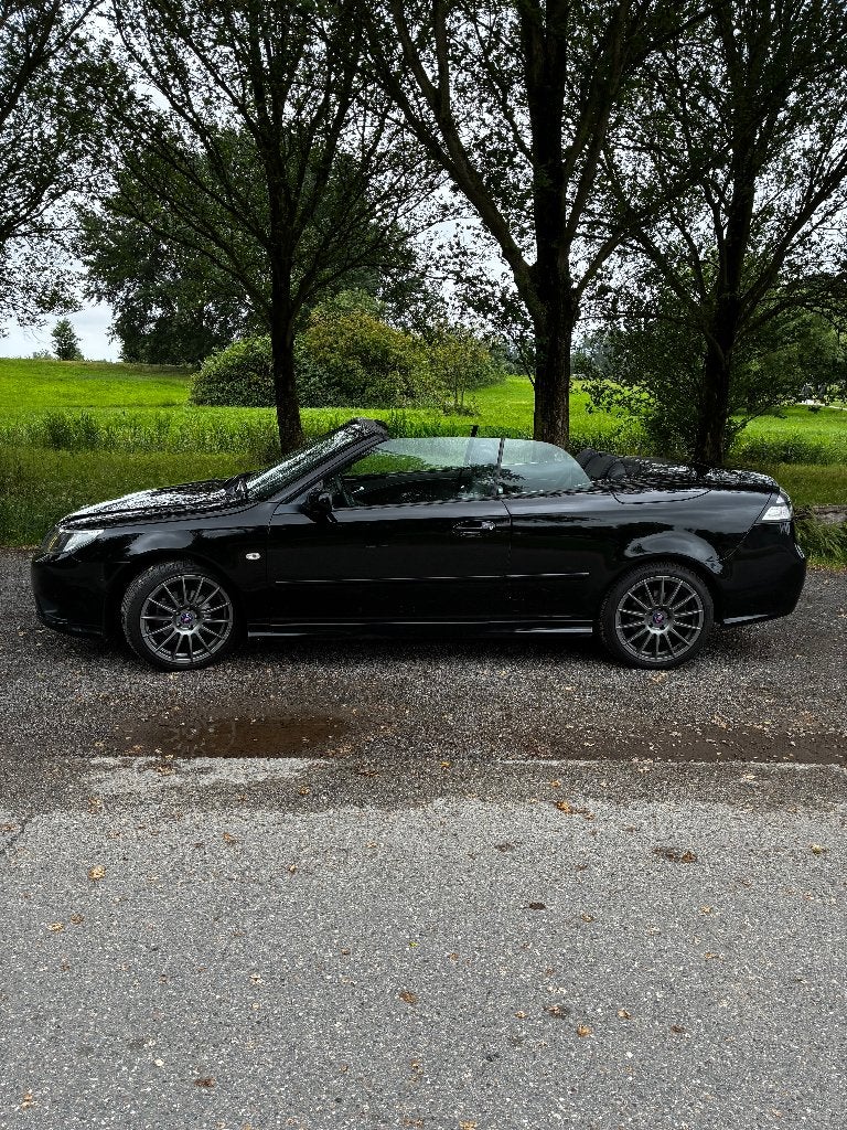 Saab 9-3 1.8 T Cabrio 2009 Zwart, Auto's, 1998 cc, 4 cilinders, Cabriolet, 4 stoelen