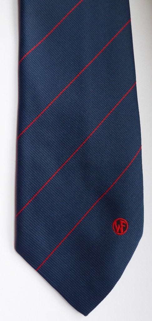 Wilton Feijenoord stropdas, vintage, Blauw, Rodgers & Hamilton, Ophalen of Verzenden, Zo goed als nieuw