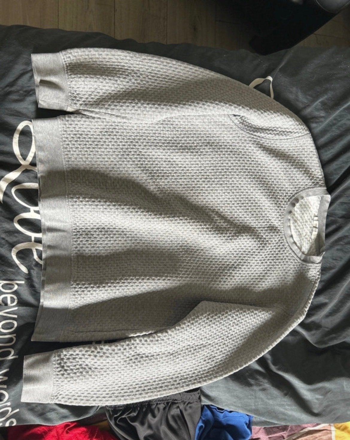 Jack & Jones Premium Wafelstructuur Sweater Maat M, Ophalen of Verzenden, Zo goed als nieuw, Maat 48/50 (M), Grijs