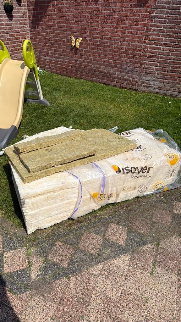 Isolatie 45mm gratis op te halen glaswol en wat steenwol, Overige materialen, Zo goed als nieuw, 15 m² of meer, Ophalen