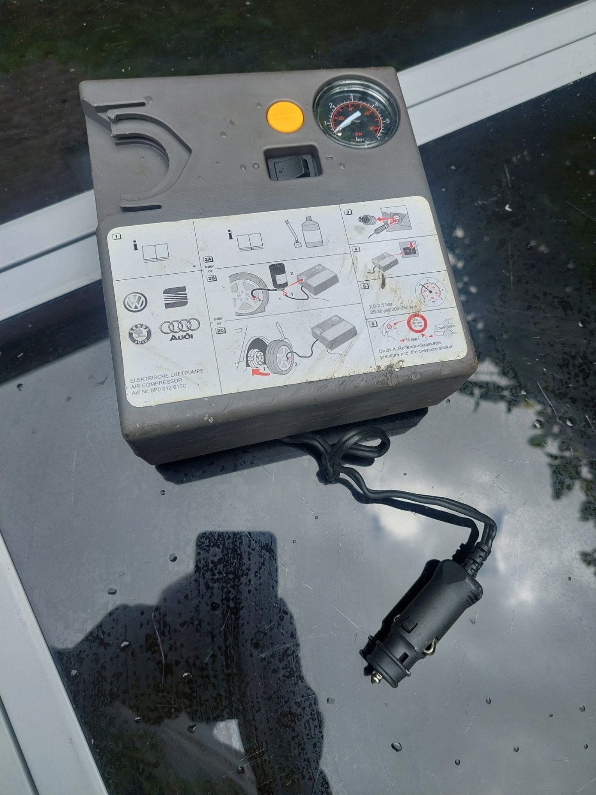elektrische luchtpomp / compressor, Ophalen, Gebruikt
