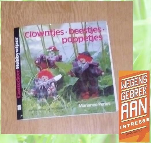 Clowntjes . Beestjes . Poppetjes - marianne perlot, Boeken, Zo goed als nieuw, Poppen maken, Geschikt voor kinderen, Marianne Perlot
