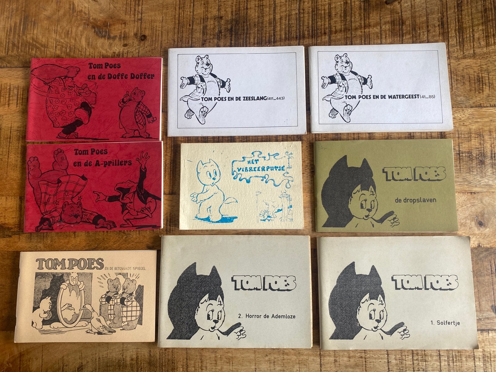 Tom Poes - ongeautoriseerde uitgaven maarten toonder 9x, Eén comic, Ophalen of Verzenden, Zo goed als nieuw, Europa