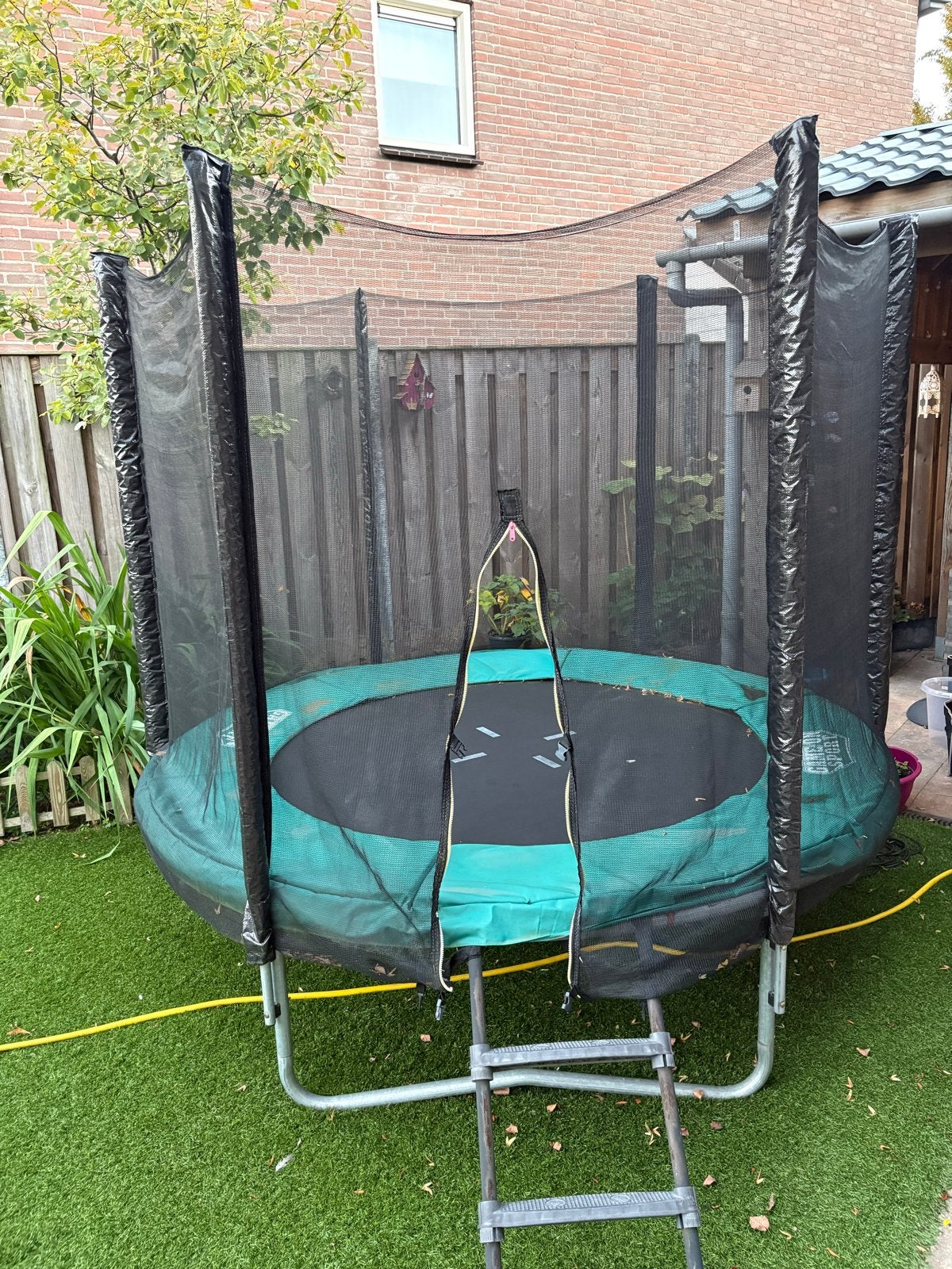 Game Sport Trampoline 2,5m met Veiligheidsnet en Hoes, Ophalen, Gebruikt