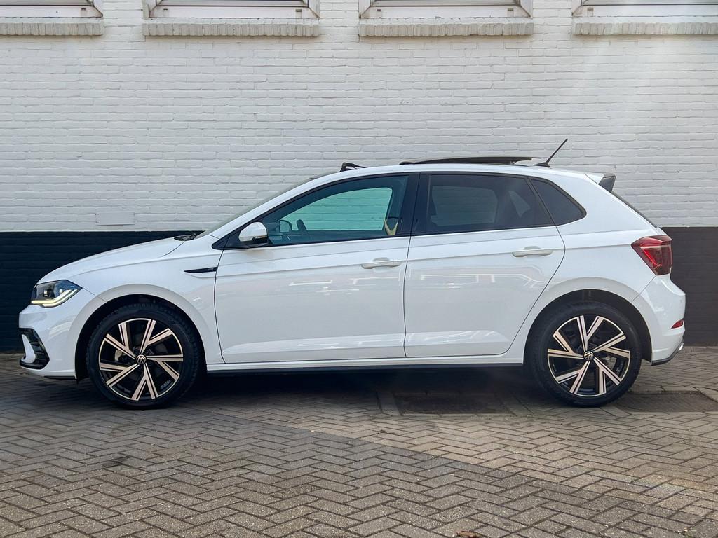 Volkswagen Polo 1.0 TSI R-Line/Automaat/Pano/IQ/Camera/Keyle, Gebruikt, Wit, Bedrijf, 600 kg