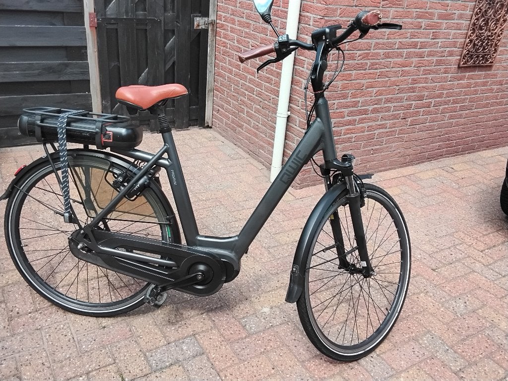 elektrische fiets, Fietsen en Brommers, Fietsen | Dames | Damesfietsen, Gebruikt, Velgrem, Versnellingen, 56 cm of meer