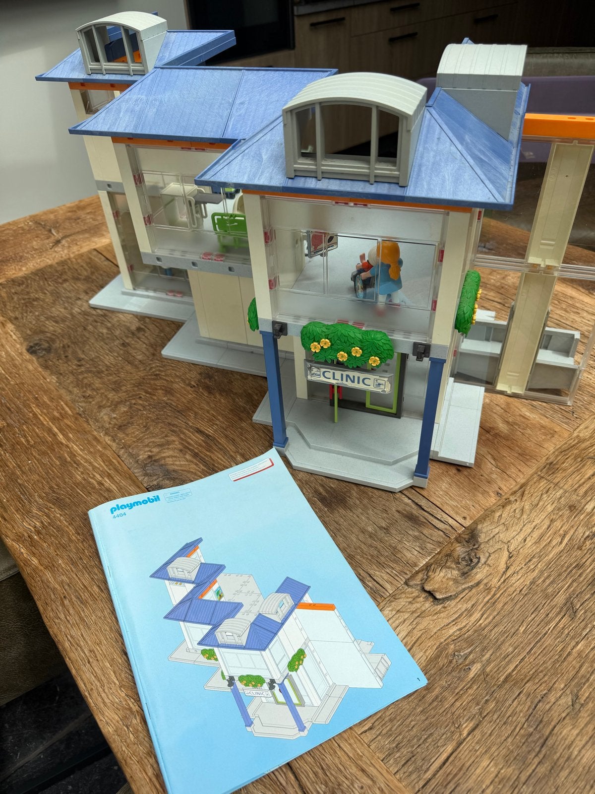 Playmobil Ziekenhuis 4404 met extra's, Kinderen en Baby's, Speelgoed | Playmobil, Ophalen of Verzenden, Zo goed als nieuw, Complete set