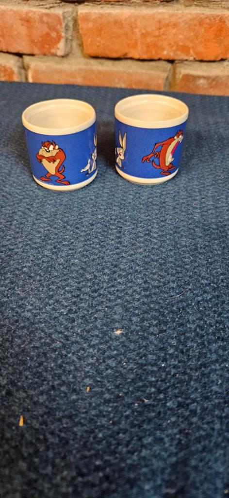 Looney Tunes Espresso Kopjes - Bugs Bunny & Daffy Duck, Huis en Inrichting, Ophalen of Verzenden, Overige stijlen, Kop(pen) en/of Schotel(s)