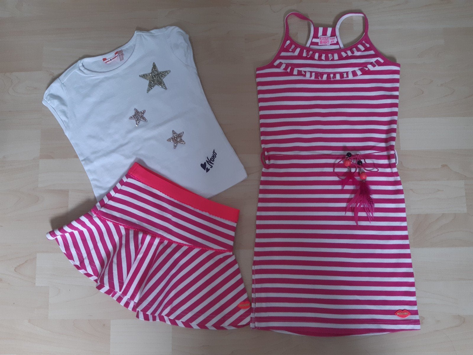 Shirtje Nono, rokje en jurk Kidz Art maat 104, Kidz Art, Meisje, Ophalen of Verzenden, Zo goed als nieuw