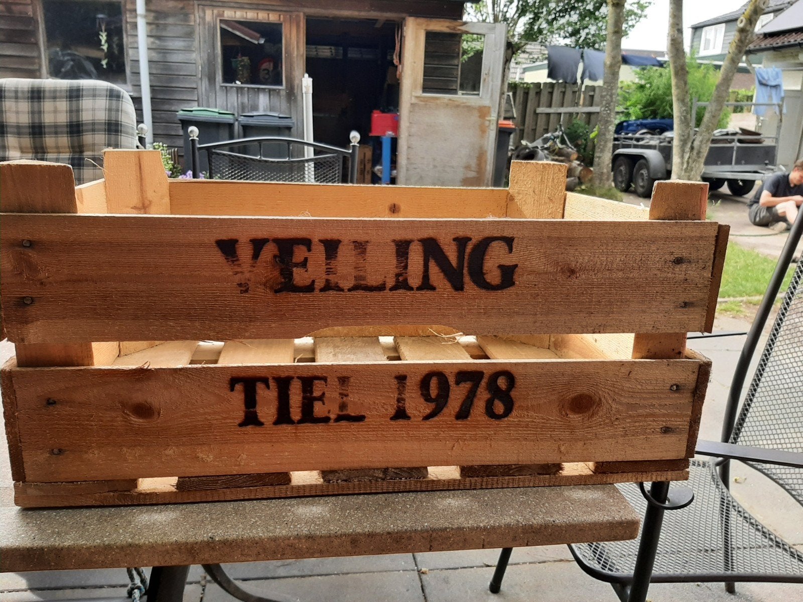 3 Veilingkistjes Tiel 1978 - Decoratief en Praktisch, Huis en Inrichting, Woonaccessoires | Kisten, Ophalen, Minder dan 50 cm