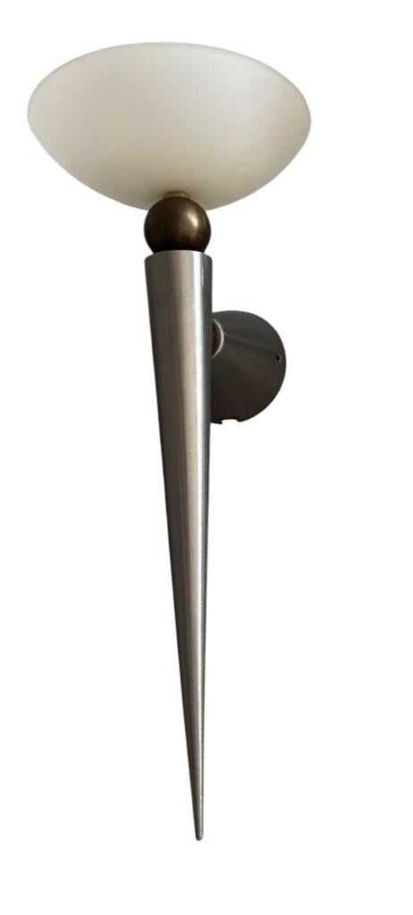 Wandlampen Herstal Loops, Huis en Inrichting, Lampen | Wandlampen, Ophalen of Verzenden, Gebruikt, Glas, Toorts