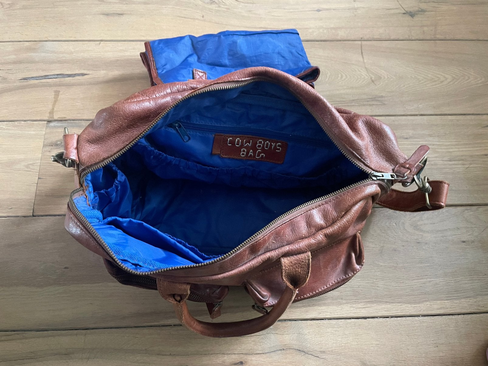 Leren luiertas cowboy bag, Ophalen, Zo goed als nieuw, Bruin