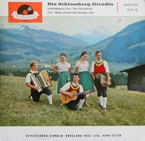 Die Schlossberg-Dirndln -Tirol Polka vinyl EP -ook VERZENDEN, Ophalen, Gebruikt, Overige formaten, Europees
