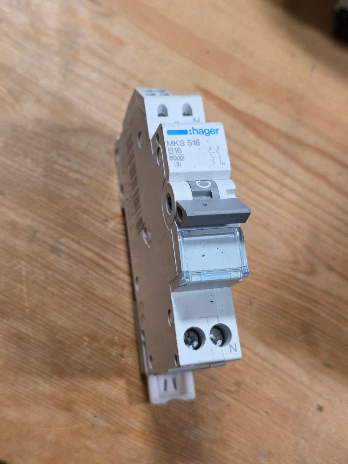Hager MKS 516 B16 Installatieautomaat, Ophalen of Verzenden, Gebruikt