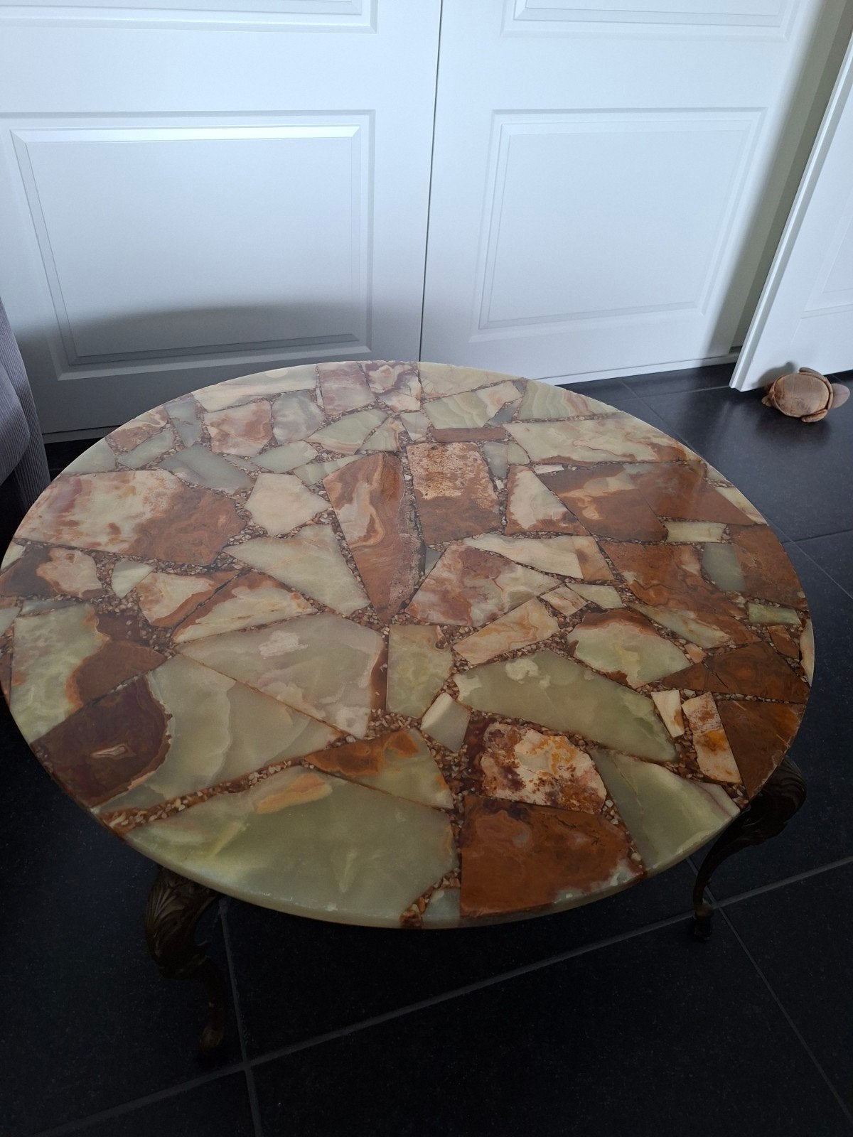 Onyx Salontafel - Rond - Diameter 85 cm, Ophalen of Verzenden