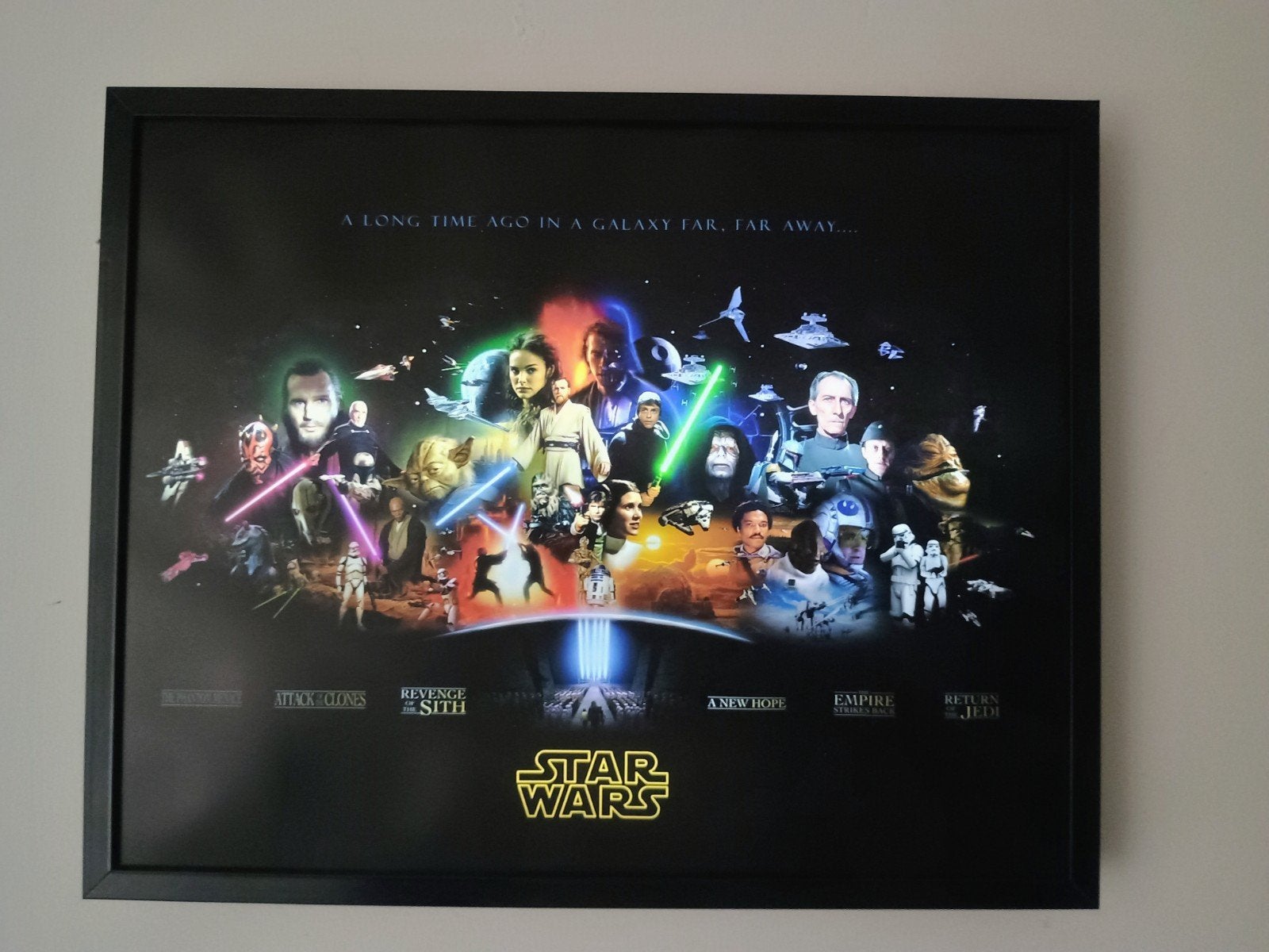 Star Wars poster lightbox 50 x 40 cm, Verzenden, Overige typen