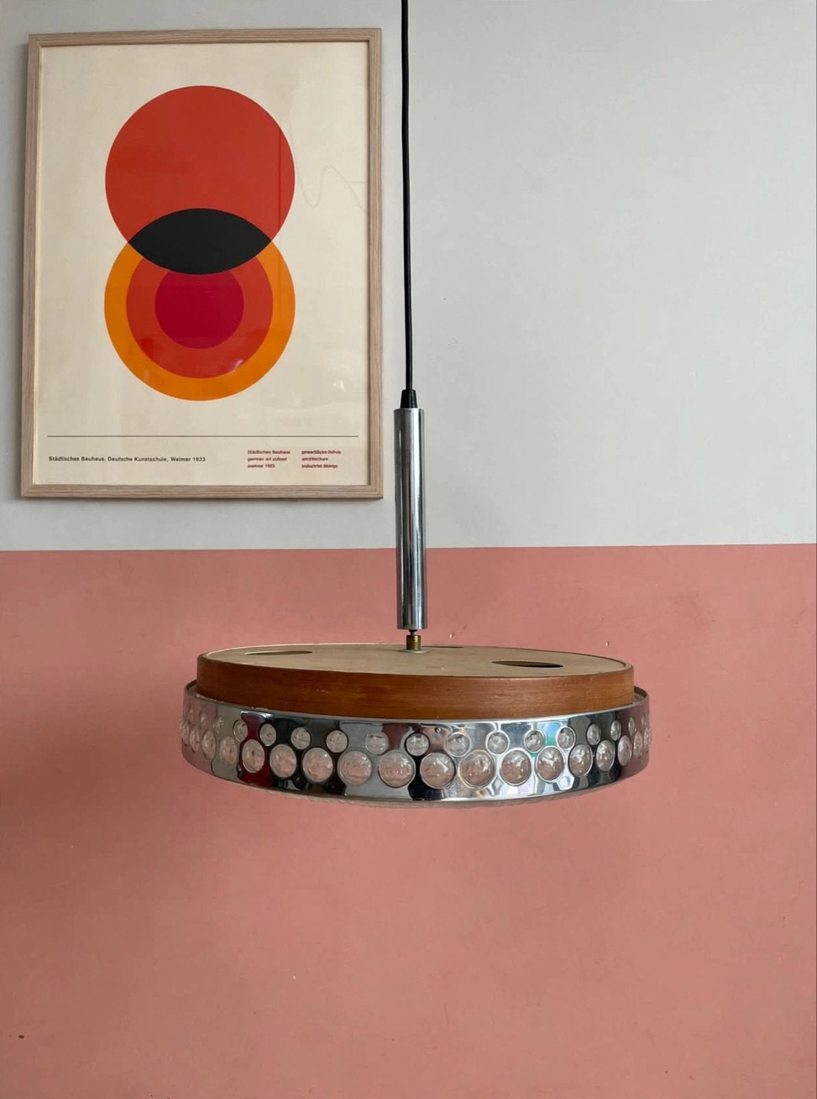 Vintage Space Age UFO Hanglamp - 41cm Diameter, Ophalen of Verzenden