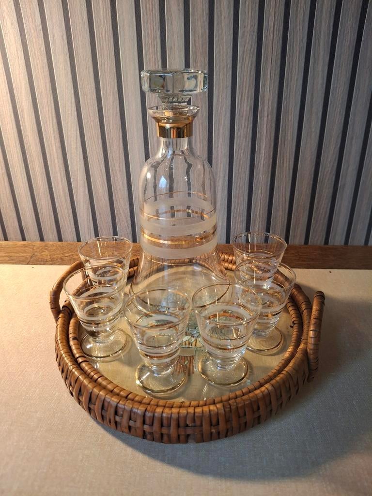 Likeurset, Antiek en Kunst, Antiek | Glas en Kristal, Ophalen of Verzenden