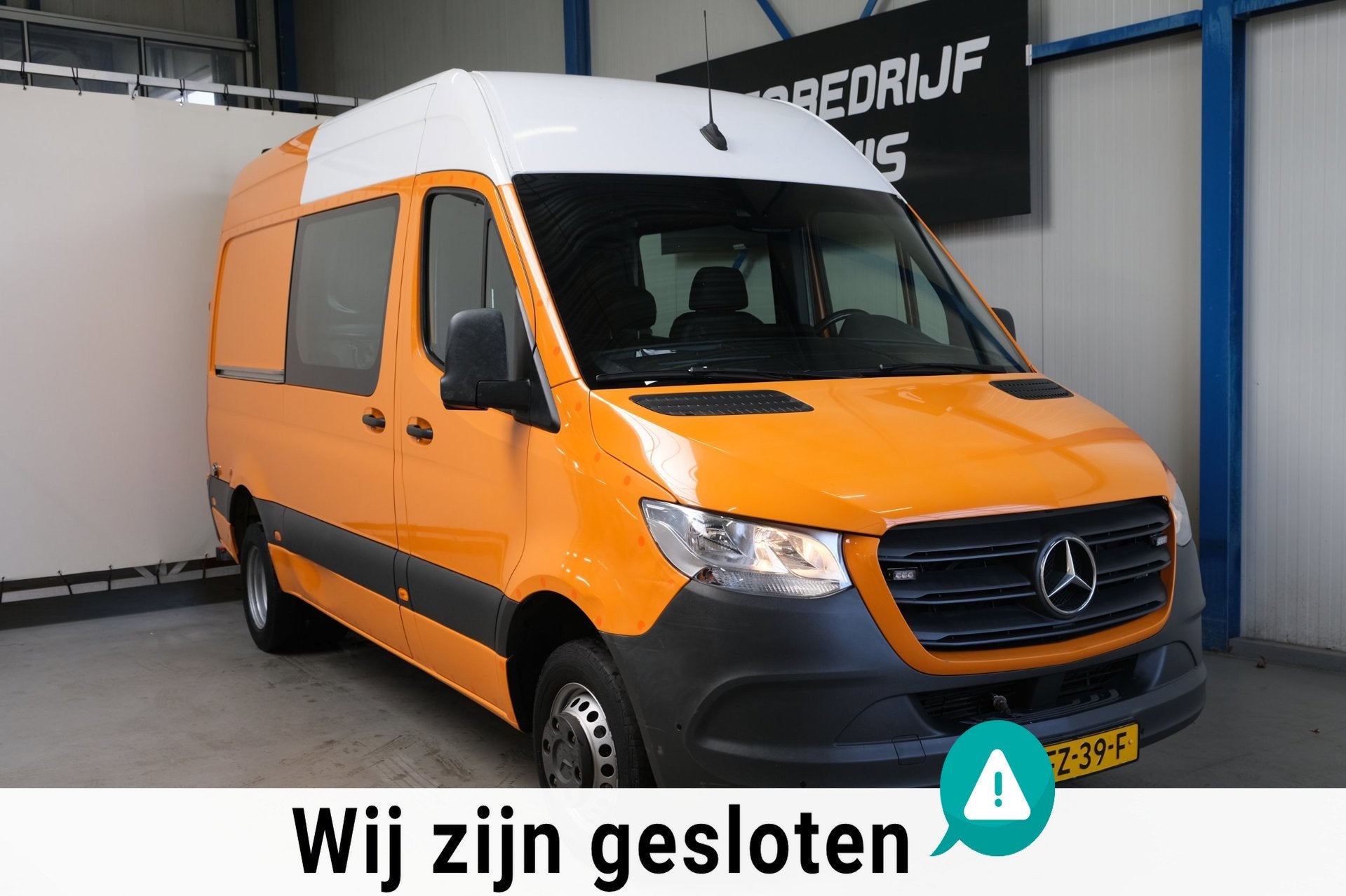 Mercedes-Benz Sprinter 516 2.2 CDI L2H2 DC EURO VI-D - N.A.P, Auto's, Gebruikt, Euro 6, 4 cilinders, 163 pk