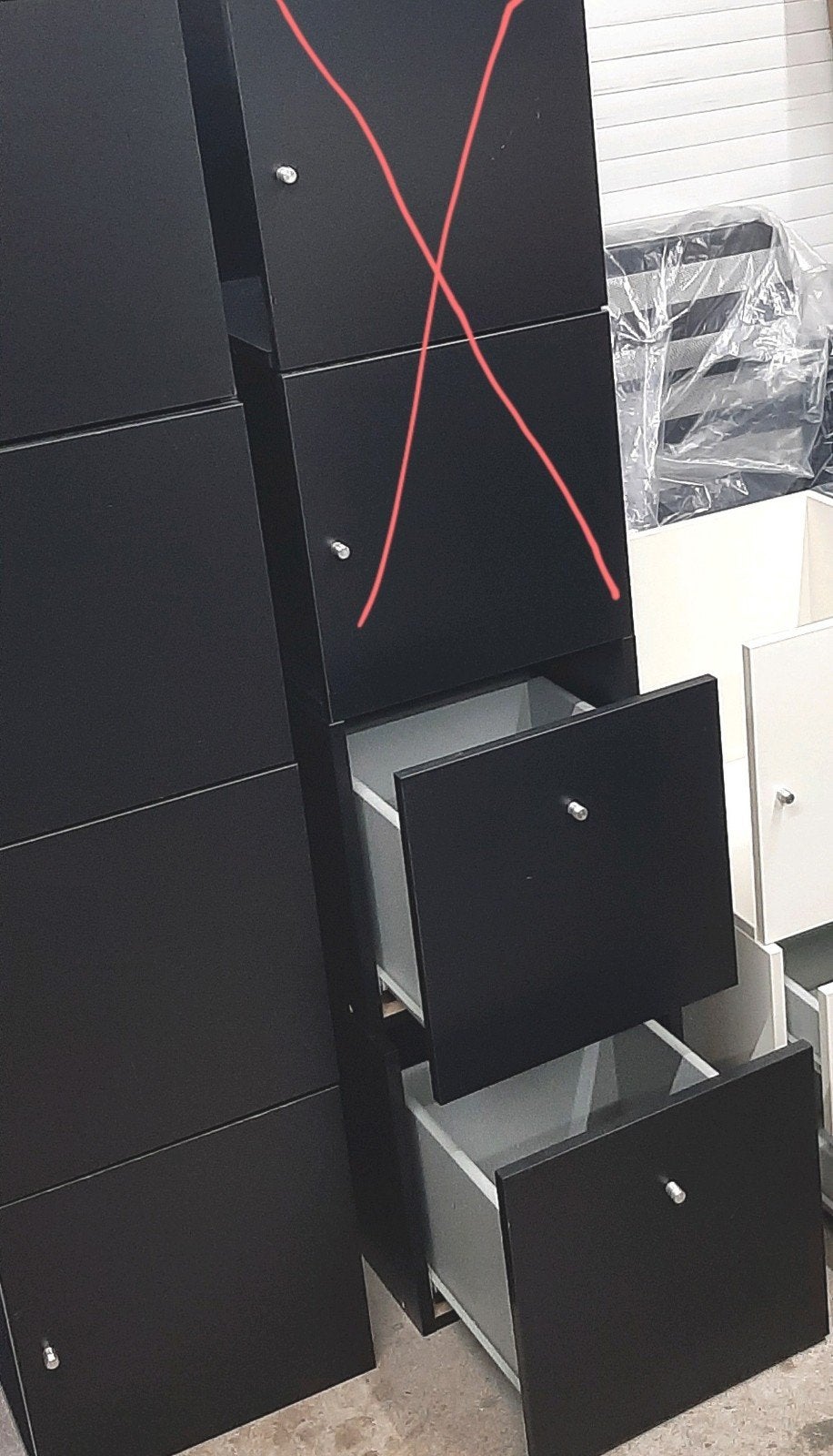 4 deurtjes  , 2 ladekasten  voor ikea kallax Vakkenkast, Ophalen