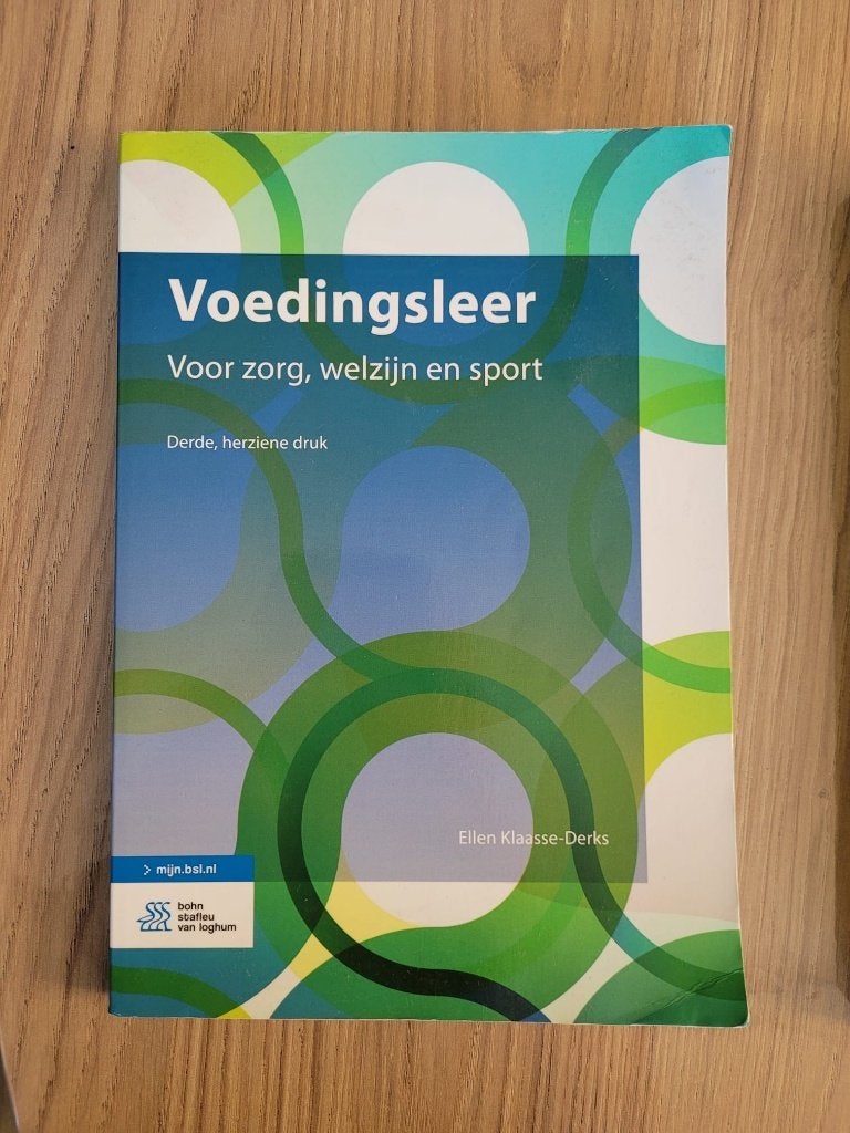 Voedingsleer - voor zorg, welzijn en sport, Ophalen of Verzenden, MBO, Alpha, Onbekend