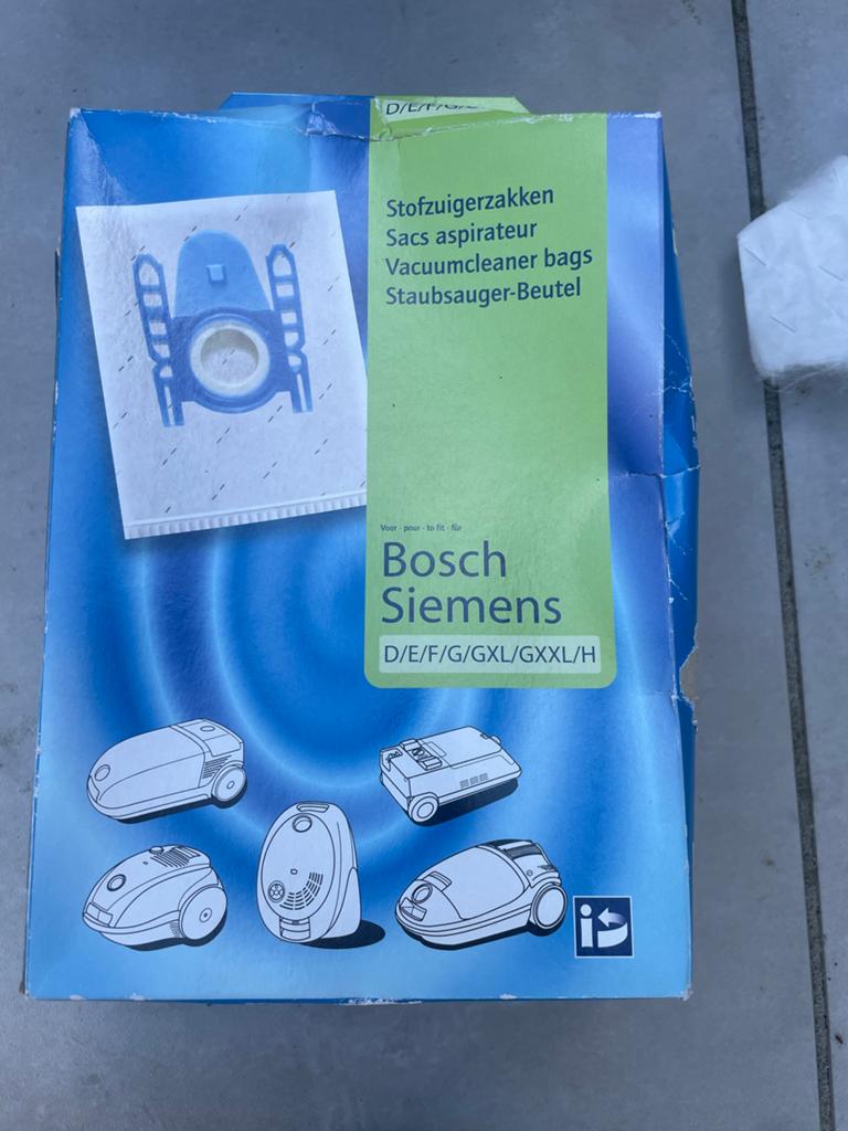 Bosch Siemens Stofzuigerzakken D/E/F/G/GXL/GXXL/H, Witgoed en Apparatuur, Stofzuigers, Bosch, Overige typen, Nieuw, Ophalen