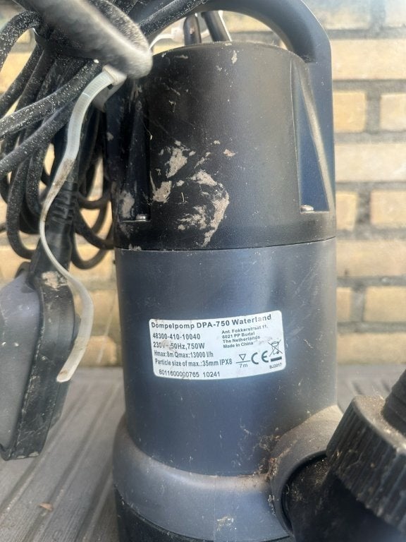 Dompelpomp, Ophalen, Zo goed als nieuw, Elektrisch, Dompelpomp