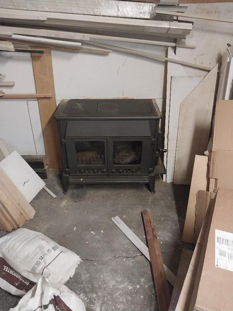 Hout kachel, Huis en Inrichting, Kachels, Zo goed als nieuw, Vrijstaand, Houtkachel, Hout, Ophalen