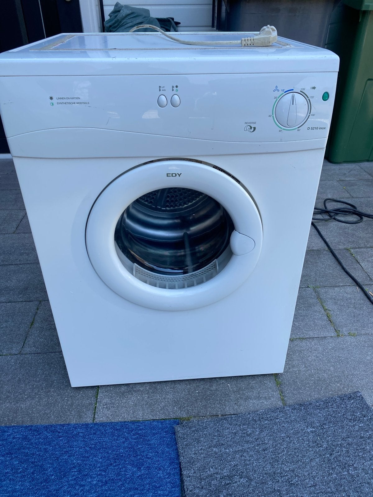 Frenko D 5210 Inox Wasdroger - 5 kg, Ophalen, Gebruikt, Luchtafvoer, 4 tot 6 kg