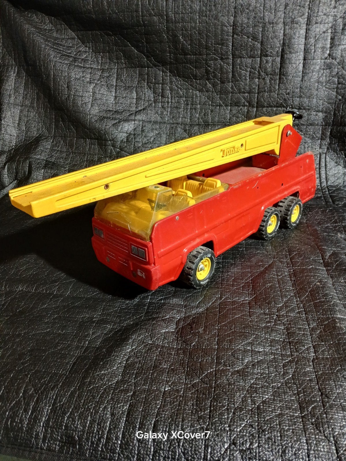 Vintage Tonka brandweerwagen met ladder, Verzamelen, Ophalen of Verzenden, Gebruikt