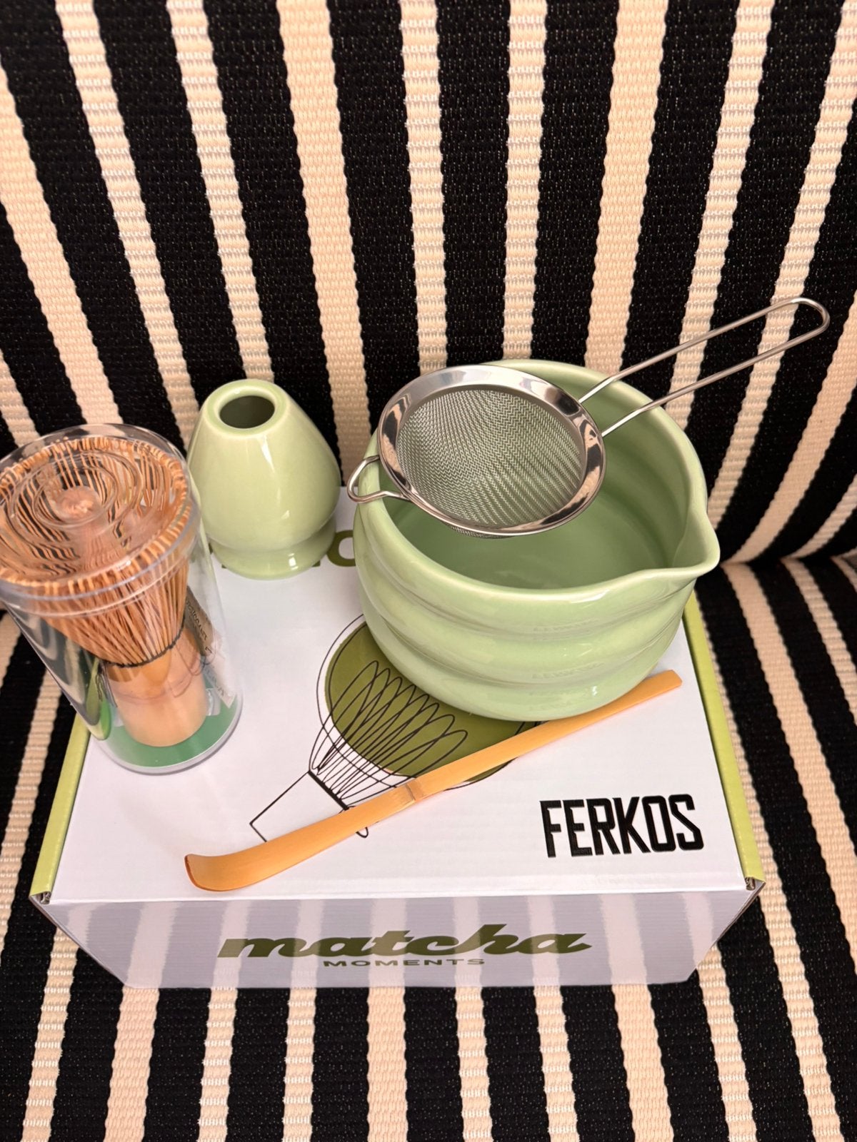 Nieuw in doos; 5 delige matcha set, Ophalen of Verzenden, Zo goed als nieuw, Overige stijlen