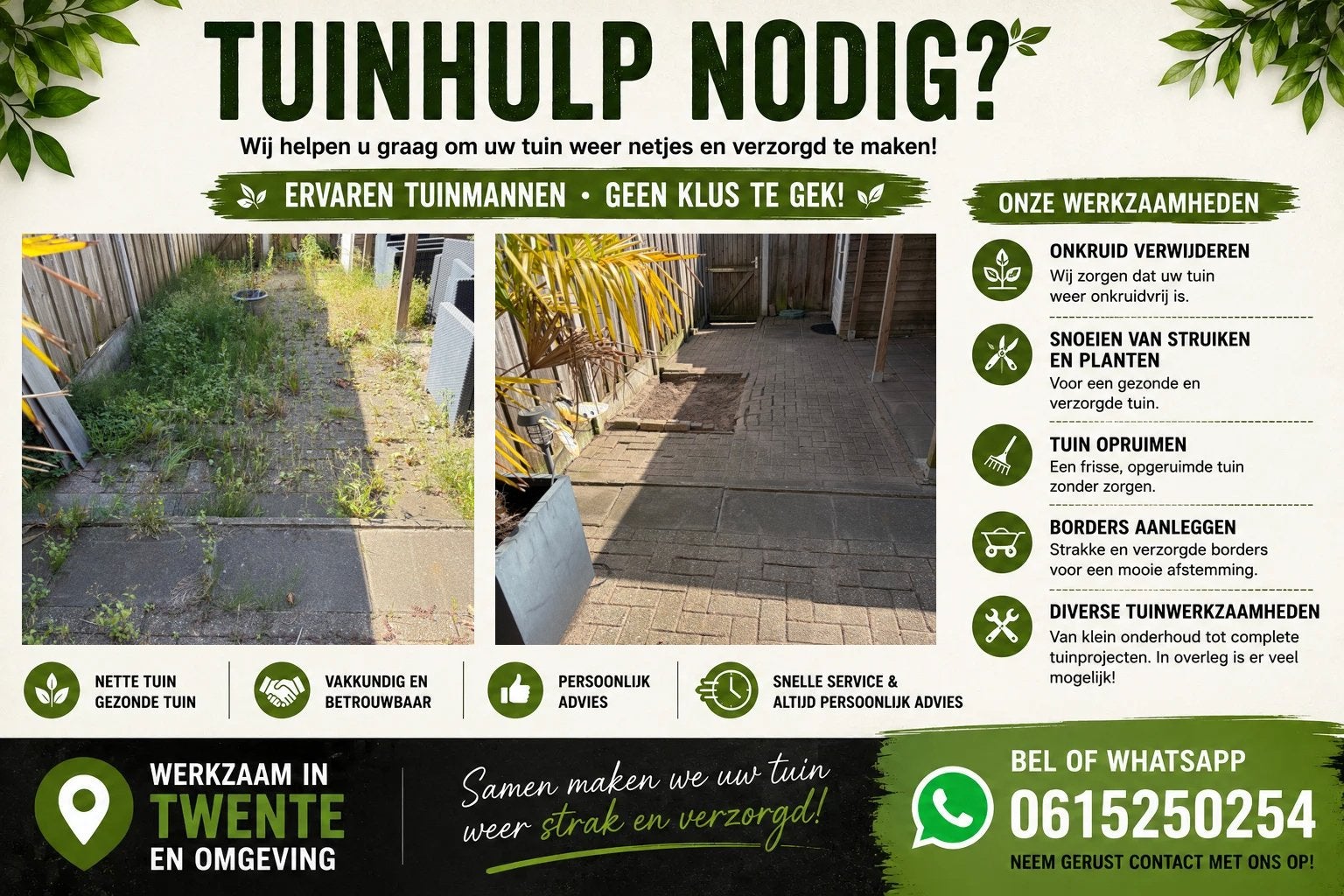 Tuinman nodig?, Tuin en Terras, Ophalen