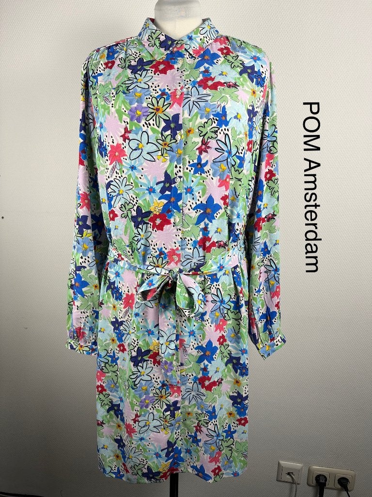 POM Amsterdam Jurk  (mt: 42) Nieuw 21,5/104, POM Amsterdam, Blauw, POM Amsterdam, Maat 42/44 (L)